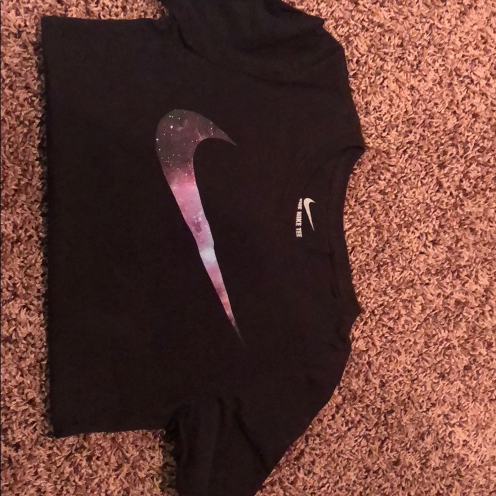 Nike T-shirts. one blue & one black
